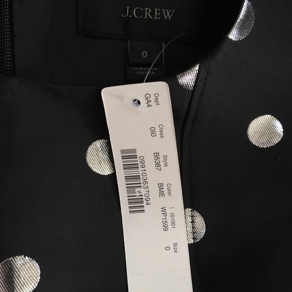 J Crew Metallic Dot Dress - Picture 8 of 8